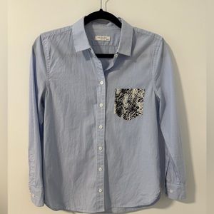 Equipment cotton button down size xs